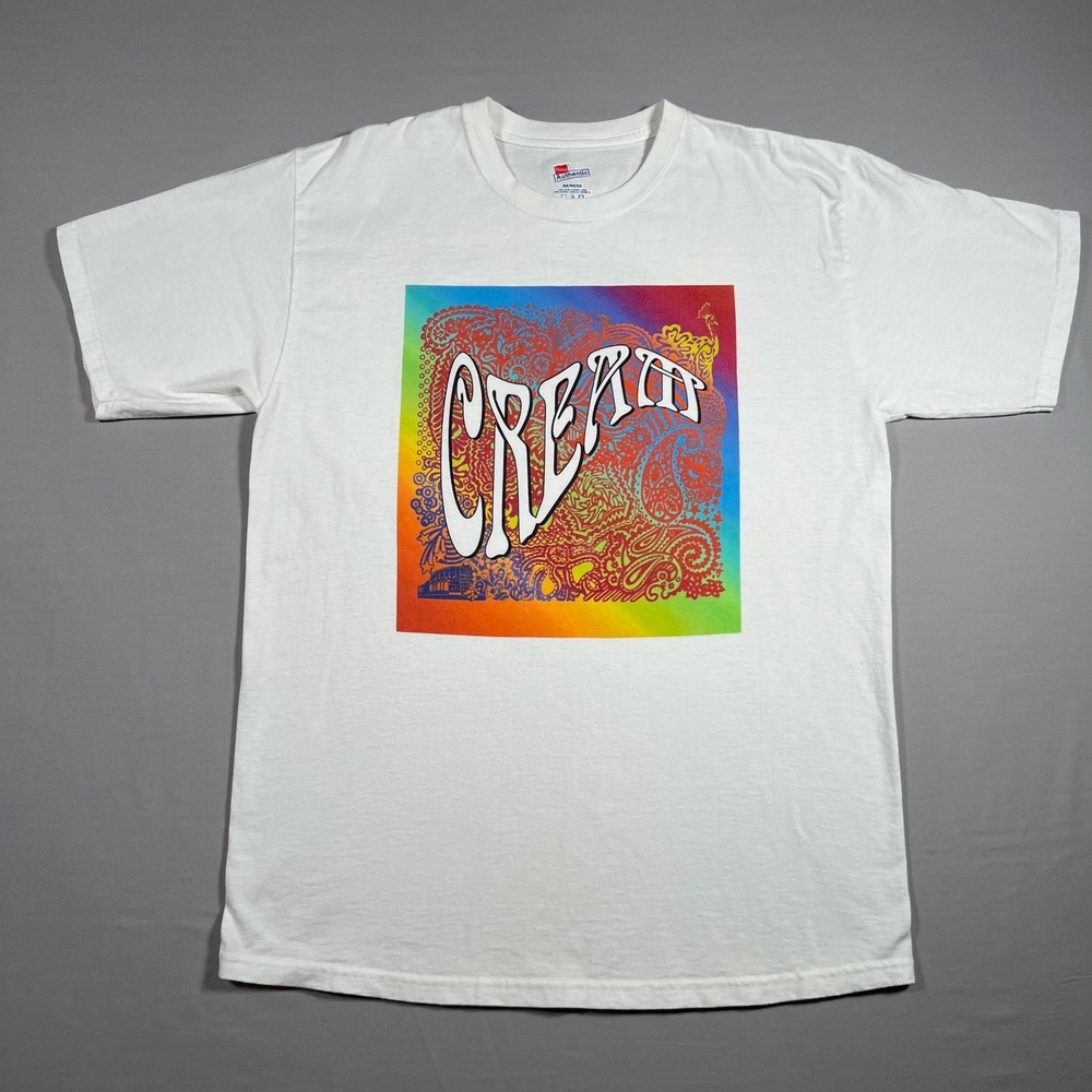 Cream Madison Square Garden 2005 Reunion Concert T-Shirt Mens‎ Medium White